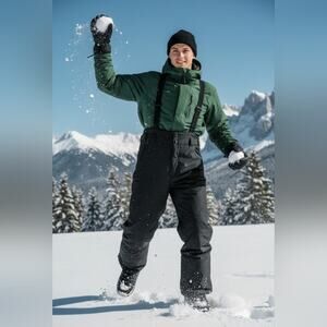 Men's Black Snow Joggers